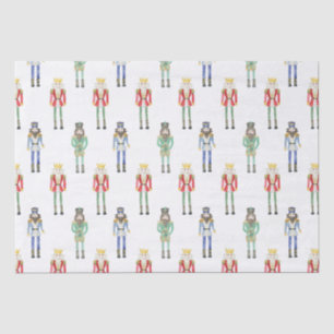Papier Mousseline Nutcrackers de Noël aquarelle