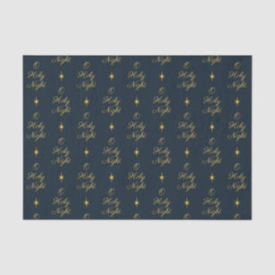 Papier Mousseline O Holy Night Navy & Gold