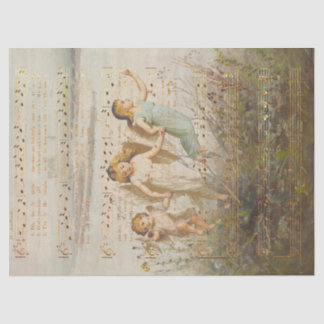 Papier Mousseline O Soirée Sainte avec les anges