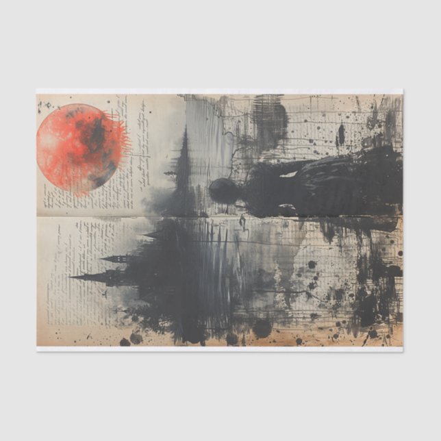 Papier Mousseline Observateur au lac (Recto)