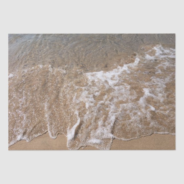 Papier Mousseline Ocean Sea Waves Water Beach Nature Photo Cool (Recto)