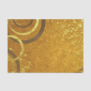 Papier Mousseline Ochre Brown Gold Parties scintillant Moderne Desig