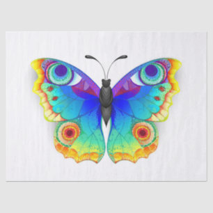 Papier Mousseline Oeil de paon arc-en-ciel