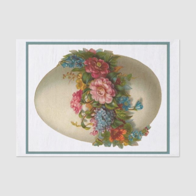 Papier Mousseline Oeuf vintage de Pâques (Recto)