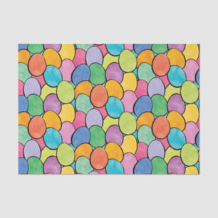 Papier Mousseline Oeufs de pâques colorés