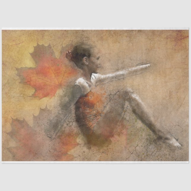 Papier Mousseline Oeuvre 16 Fille 20x30 Découpage (Recto)