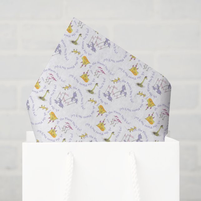 Papier Mousseline Oh, les endroits que vous irez ! (Sac cadeau)