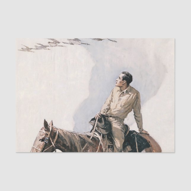 Papier Mousseline Oies sauvages Art occidental par WHD Koerner (Recto)