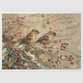Papier Mousseline Oiseaux chanteurs