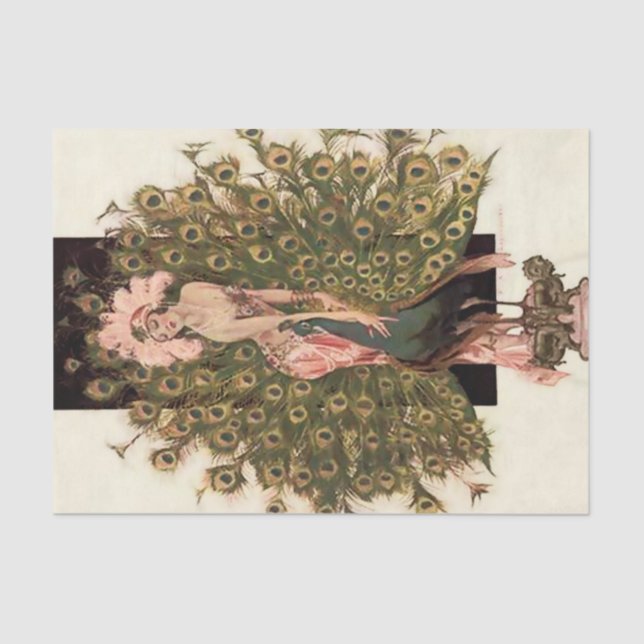 Papier Mousseline "Oiseaux d'une plume" par FX Leyendecker (Recto)