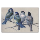 Oiseaux gris bleu sur une branche par Hector Giaco