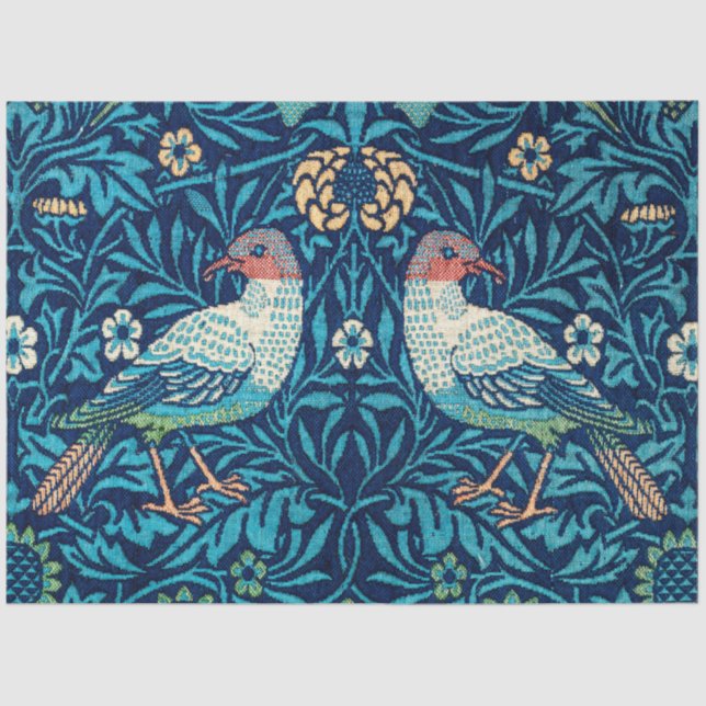 Papier Mousseline Oiseaux, William Morris (Recto)