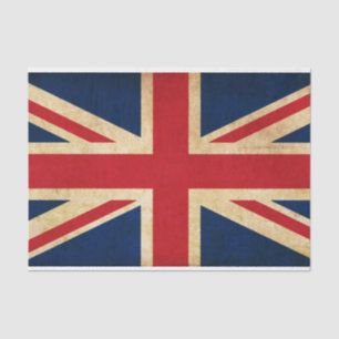 Papier Mousseline Old Vintage Grunge Royaume-Uni Drapeau Union Jack