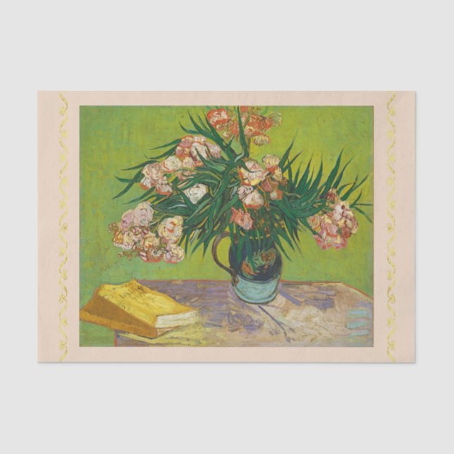 Papier Mousseline Oleanders, Vincent van Gogh, Découpage (Recto)