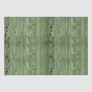 Papier Mousseline Olive Green Faux Wood