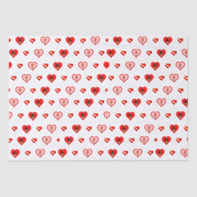 Papier Mousseline Oliver Le modèle de la Saint-Valentin Otter (Recto)