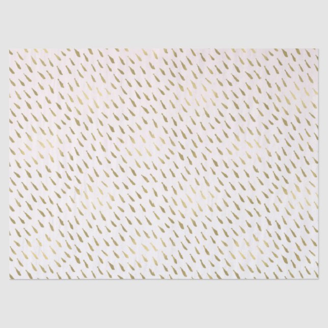 Papier Mousseline Ombre blanc rose or Abstrait (Recto)