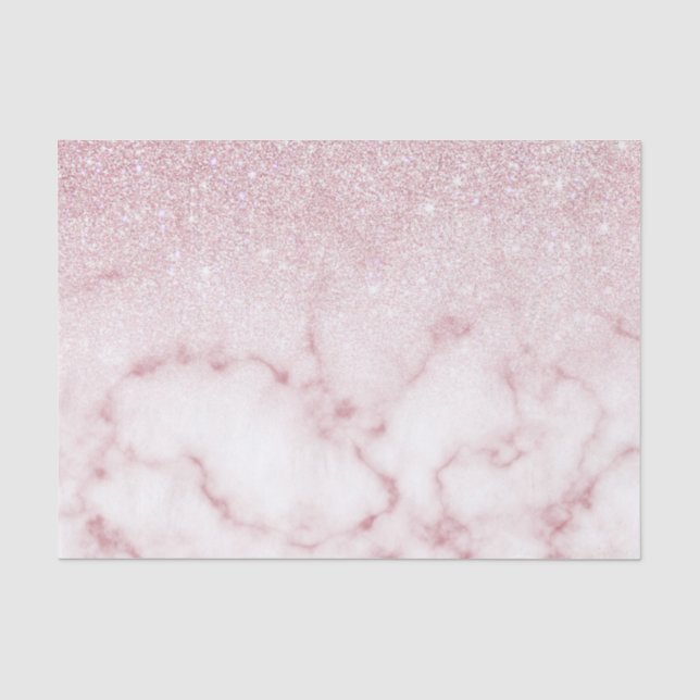 Papier Mousseline Ombre de marbre de marbre rose rose brillant (Recto)