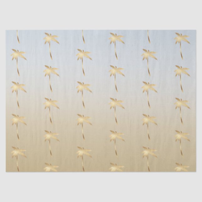 Papier Mousseline Ombre de palmier d'or (Recto)