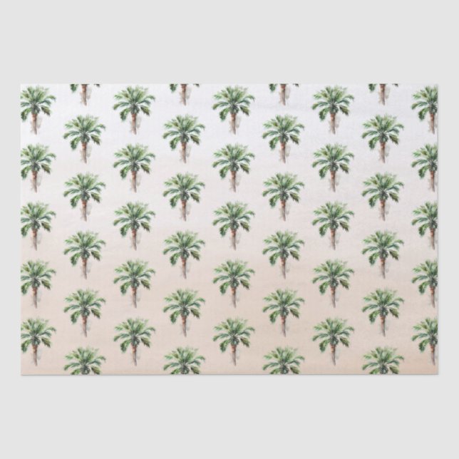 Papier Mousseline Ombre tropicale de palmier (Recto)
