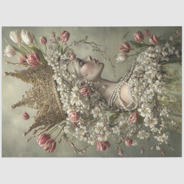 Papier Mousseline once upon a Time Portrait  (Recto)