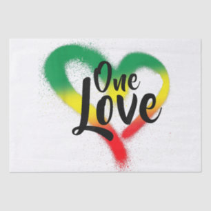 Papier Mousseline One Love One Heart Reggae Vibes
