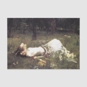 Papier Mousseline Ophelia par John William Waterhouse