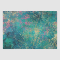 Or floral doré vintage grunge damassé