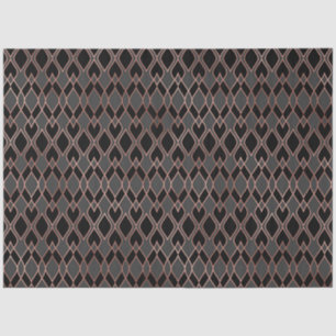 Papier Mousseline Or noir et Rose