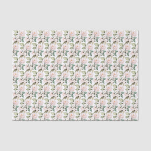 Papier Mousseline Or rose tendance or floral brillant 16e anniversai