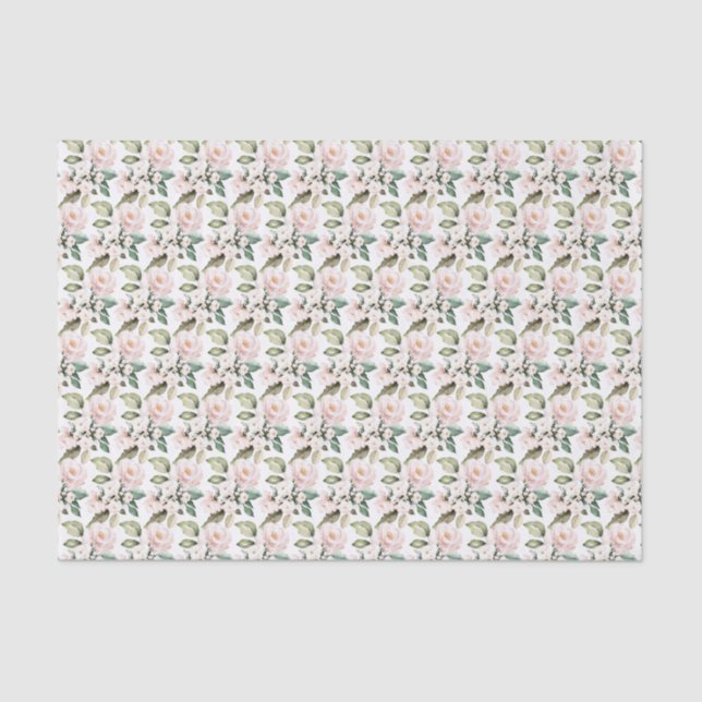 Papier Mousseline Or rose tendance or floral brillant 16e anniversai (Recto)