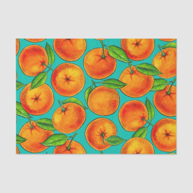 Papier Mousseline Oranges (Recto)
