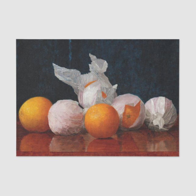 Papier Mousseline Oranges enrobées par William Joseph Mccloskey (Recto)