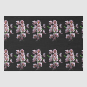 Papier Mousseline Orchid insanity on Black