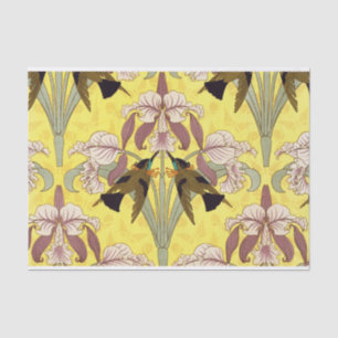 Papier Mousseline Orchidées sauvages Orchidées vintages