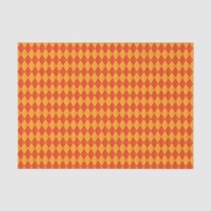 Papier Mousseline Oriental Rouge Jaune Kiku Chrysanthemum Mon Motif