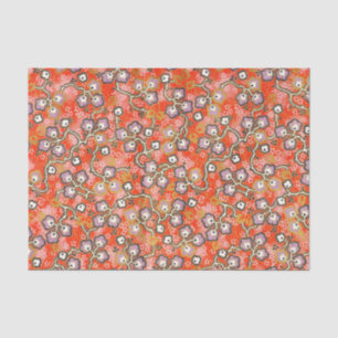 Papier Mousseline Origami japonais rouge errant de fleur pourpre