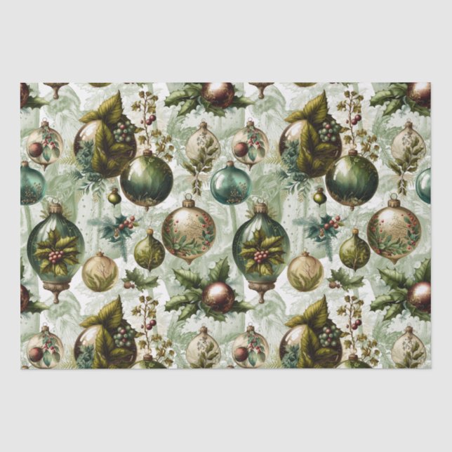 Papier Mousseline Ornements victoriens chic II (Recto)
