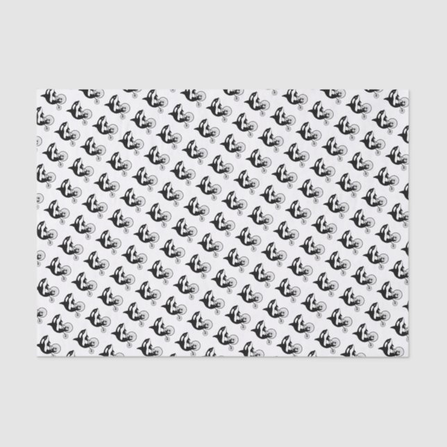 Papier Mousseline Orque d'épaulard sur le vélo (Recto)