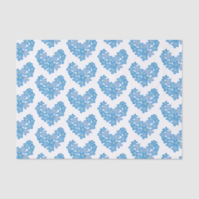 Papier Mousseline Oublie-moi pas (Recto)