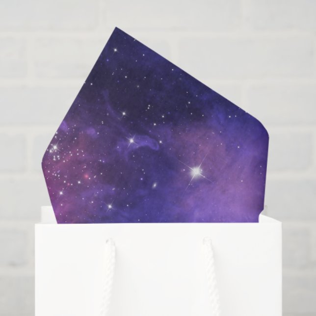 Papier Mousseline Outer Space Stars Universe Galaxy Eternity Spirit (Sac cadeau)