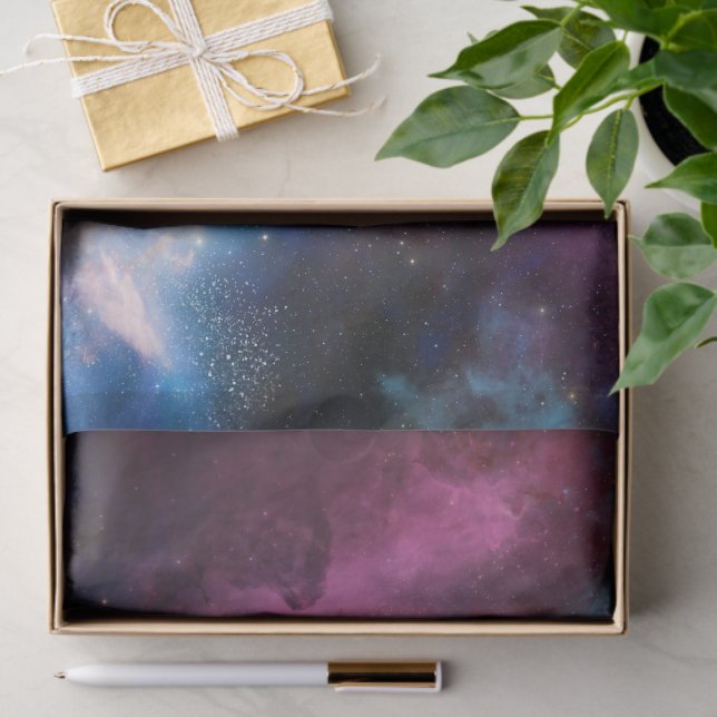 Papier Mousseline Outer Space Stars Universe Galaxy Eternity Spirit (Cadeau)