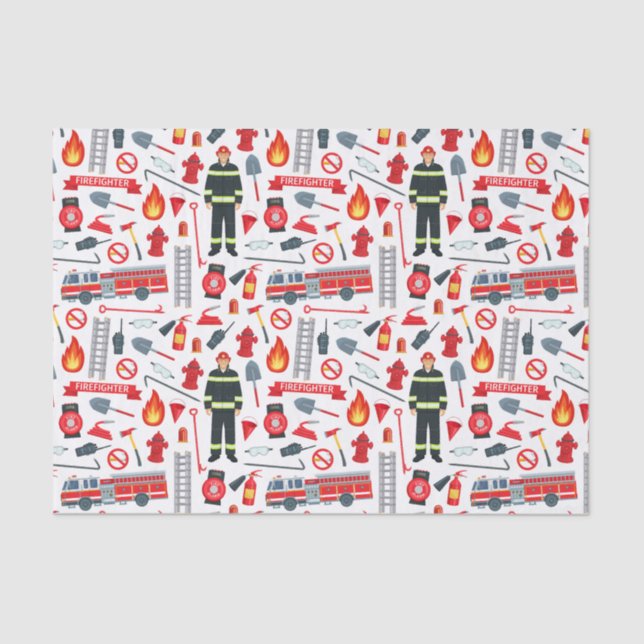 Papier Mousseline Outils de pompier (Recto)