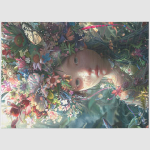 Papier Mousseline Page de découpage Fleurs couvertes de fleurs