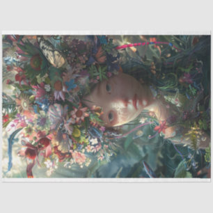 Papier Mousseline Page de découpage Fleurs couvertes de fleurs