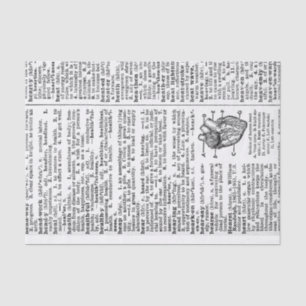 Papier Mousseline Page Dictionnaire