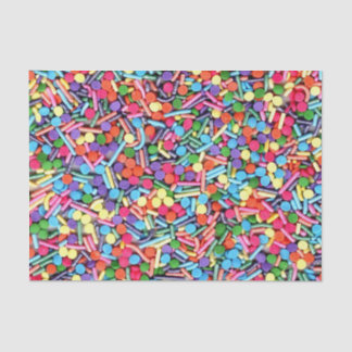 Papier Mousseline Paillettes arc-en-ciel Rainbow Jimmies