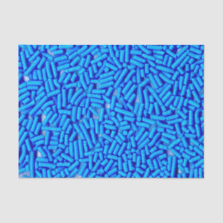 Papier Mousseline Paillettes bleues Jimmies bleus