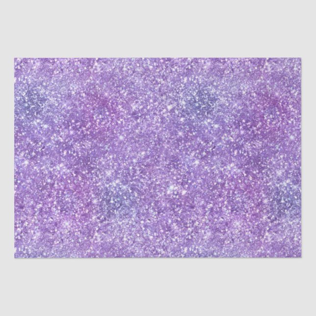 Papier Mousseline Paillettes dégradées iridescentes violettes élégan (Recto)