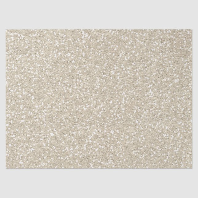 Papier Mousseline Paillettes Faux Brillant Doré (Recto)